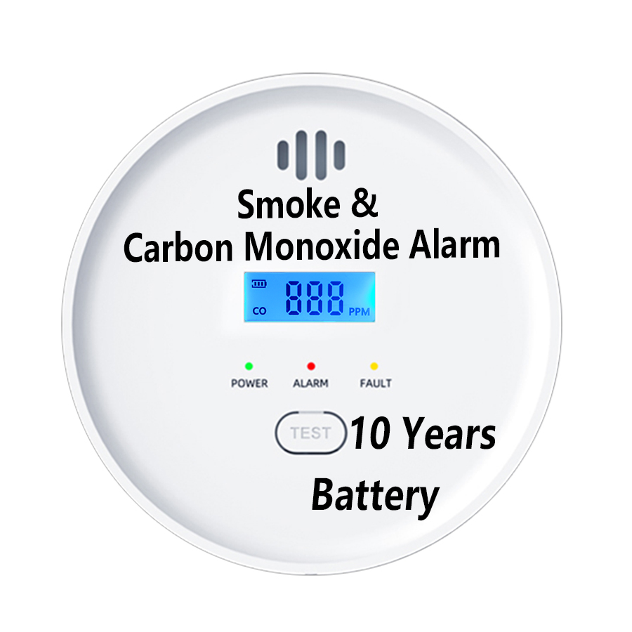 Smoke Alarm 10 Year Battery - Detector de Humo y Monóxido de