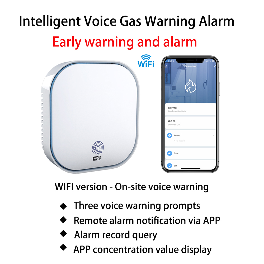Smart Smoke Detector Wifi - Detector de Humo Inteligente WiFi Tuya,