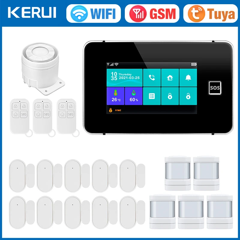 Smart Smoke Detector Wifi - KERUI-sistema de alarma G60B WIFI GSM,