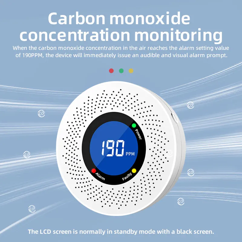Carbon Monoxide Detector Combo - Detector de humo independiente para envenenamiento