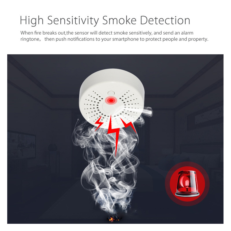 Smart Smoke Detector Wifi - Detector de Humo Inteligente WiFi Tuya,