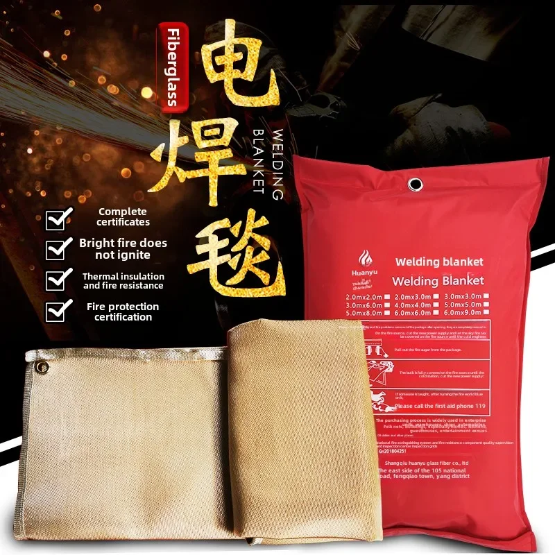 Fire Blanket Fiberglass - Manta de soldadura ignífuga certificata para