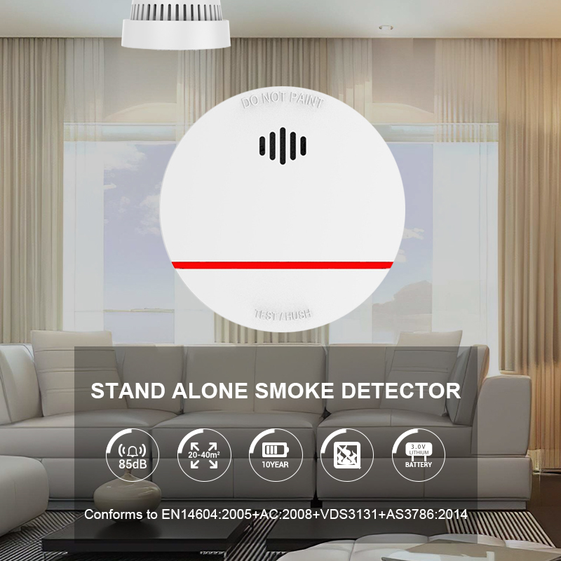 Smoke Alarm 10 Year Battery - Detector de humo certificado CE CPvan