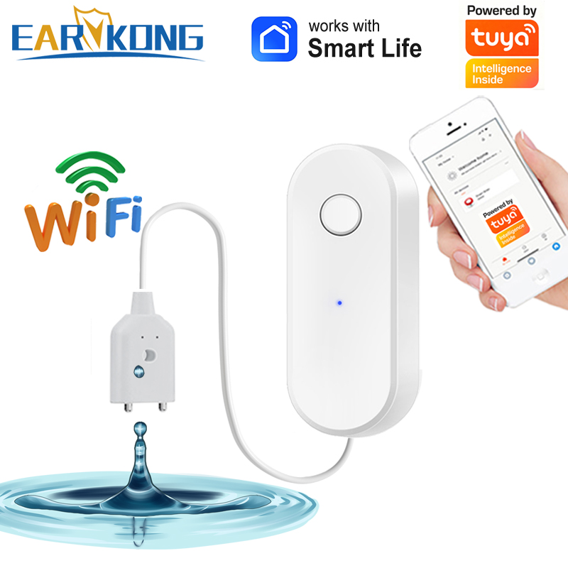Water Leak Detector Wifi Alarm - Tuya-Sensor inteligente de fugas de agua,