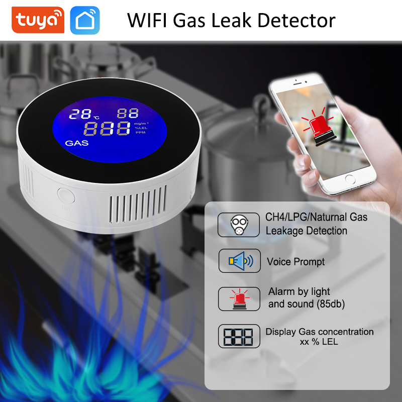 Smart Gas Leak Detector Lpg - Detector de fugas de Gas GLP