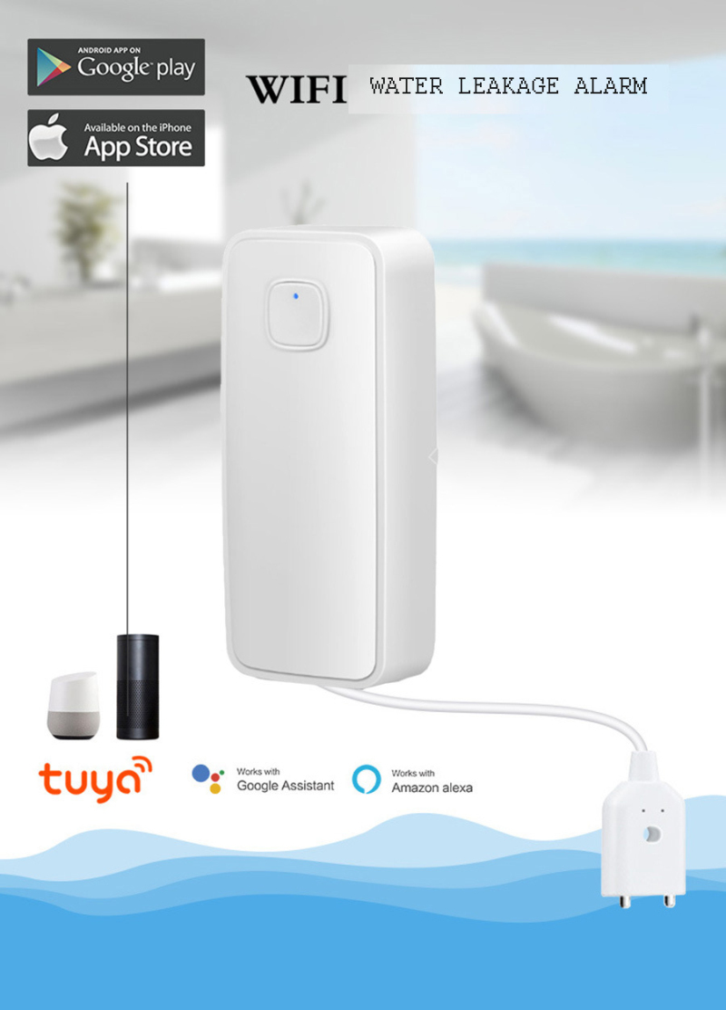 Sensor de alarma de agua con W - Water Leak Detector Wifi Alarm reseña y precio