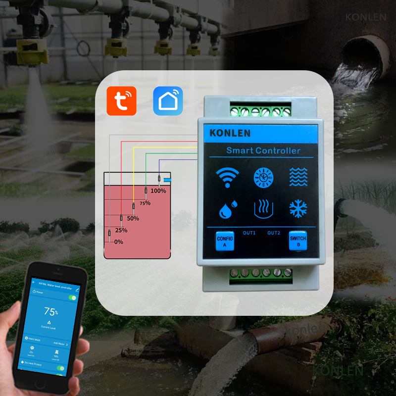 KONLEN Tuya Sensor de nivel de - Water Leak Detector Wifi Alarm reseña y precio