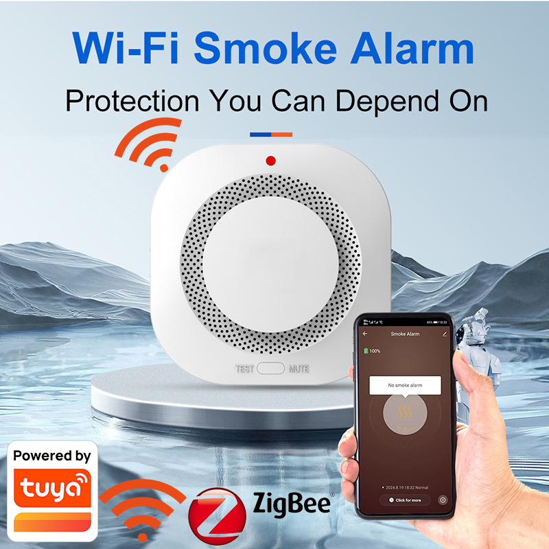 Tuya WiFi Zigbee Alarma de hum - Smart Smoke Detector Wifi reseña y precio