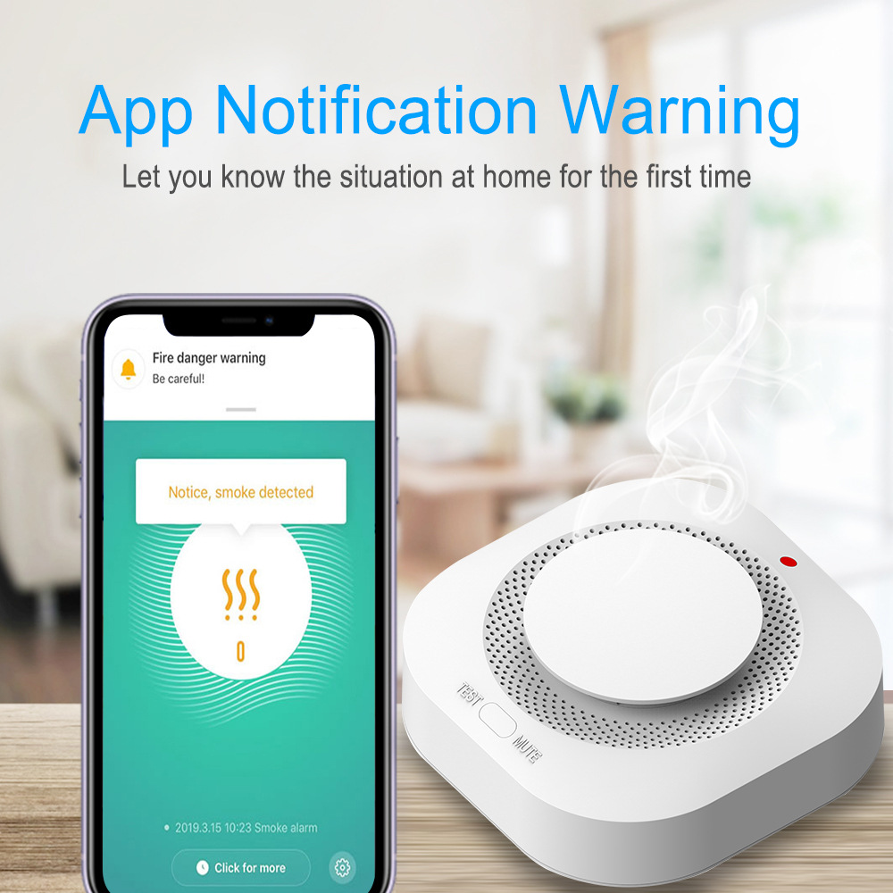 Tuya WiFi Zigbee Alarma de hum - Smart Smoke Detector Wifi reseña y precio