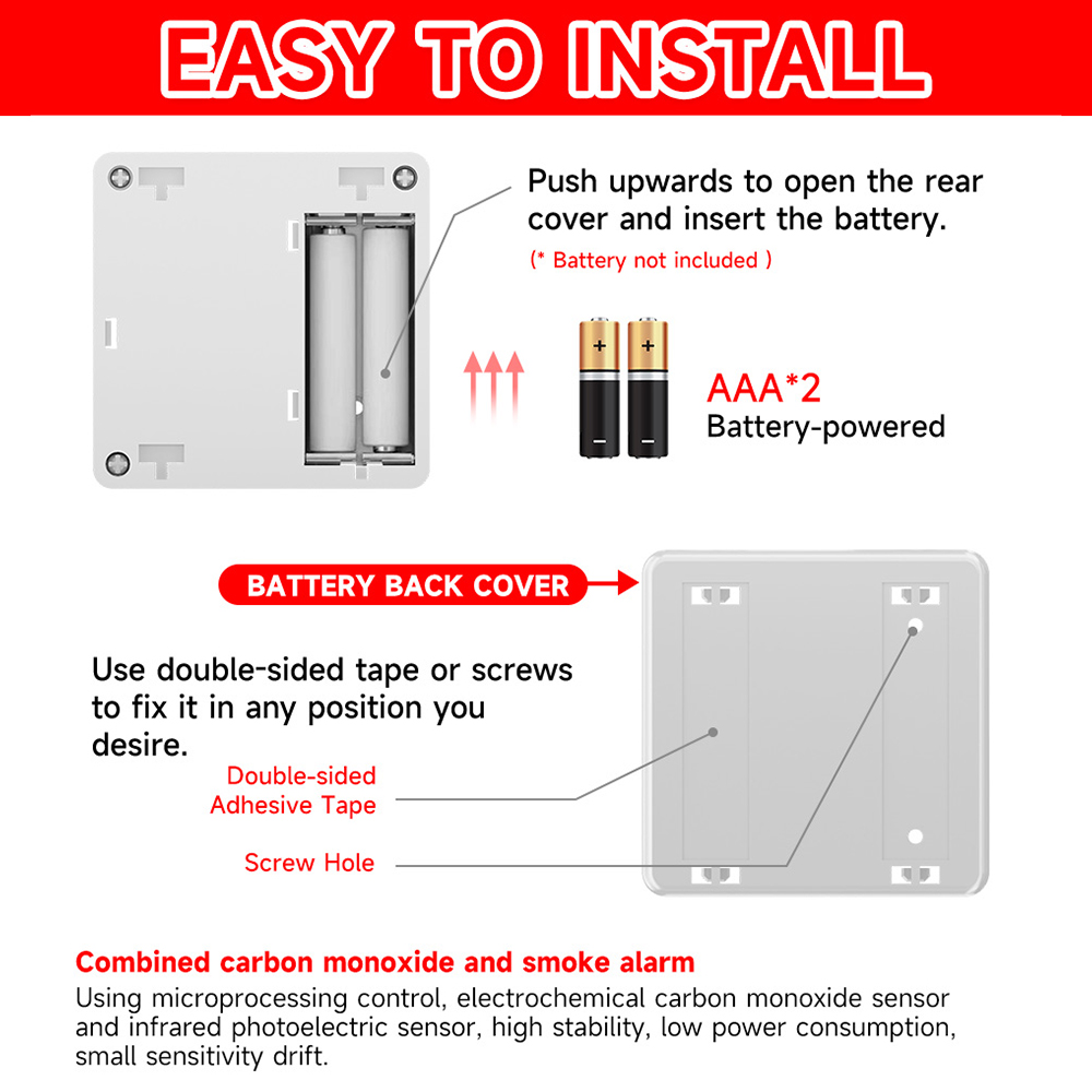 Detector de Humo y Monóxido de - Smart Smoke Detector Wifi reseña y precio