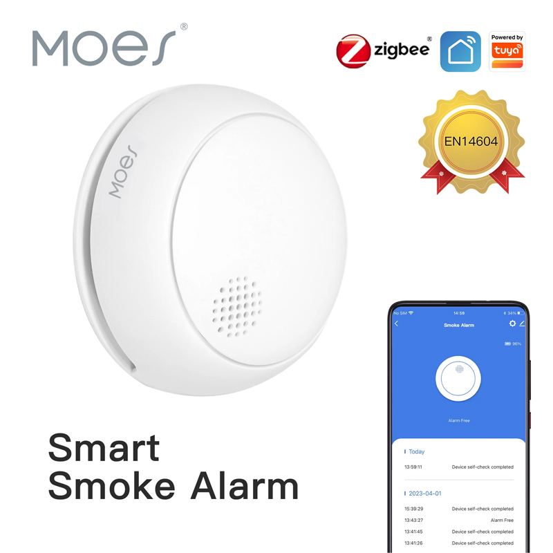 Detector de Humo Inalámbrico I - Zigbee Smoke Sensor Tuya reseña y precio