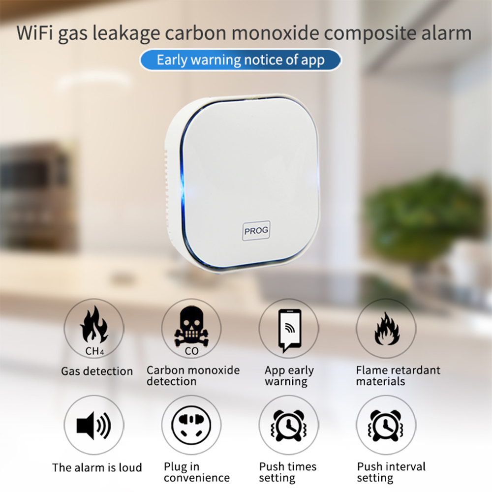 Tuya Smart Life-Detector de mo - Smart Gas Leak Detector Lpg reseña y precio