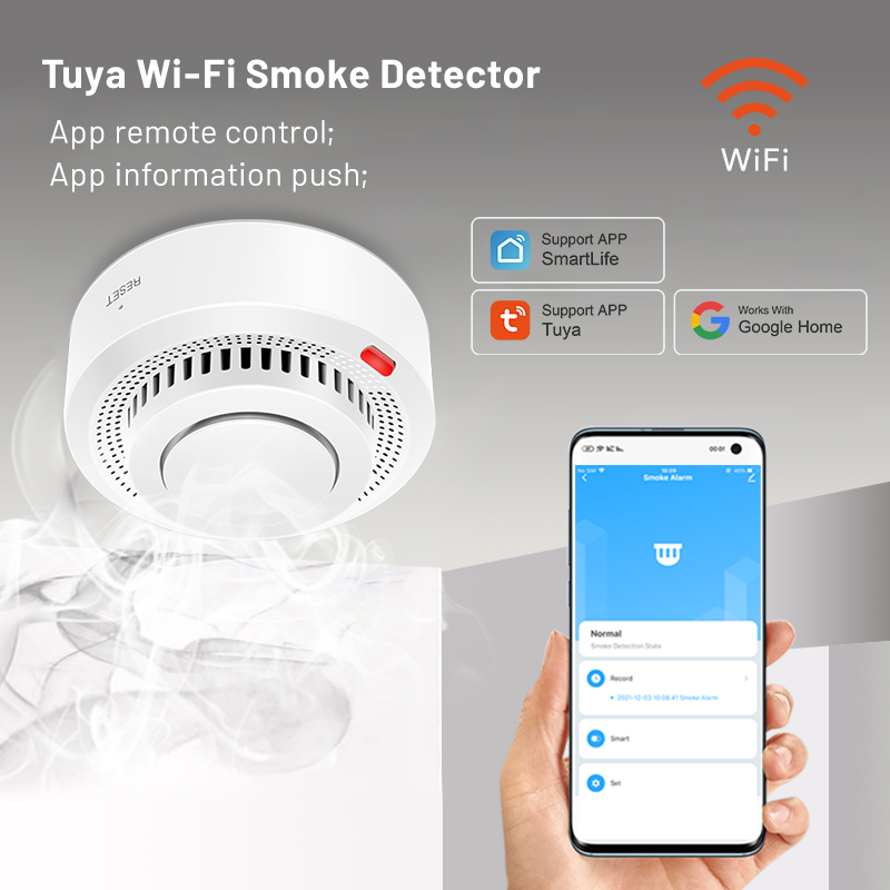 Sensor de Humo Inteligente WiF - Smart Smoke Detector Wifi reseña y precio