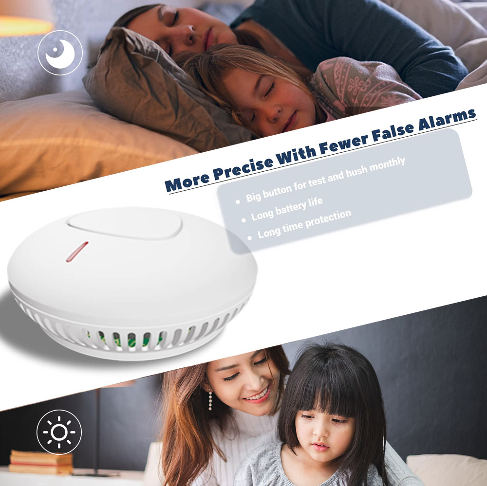 Detector de humo con batería d - Smoke Alarm 10 Year Battery reseña y precio