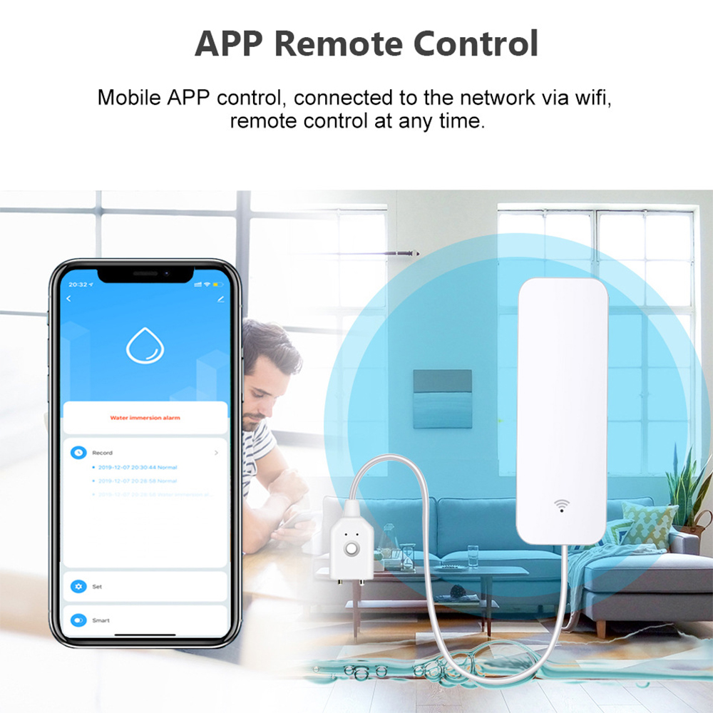 Sensor de fugas de agua WiFi T - Water Leak Detector Wifi Alarm reseña y precio