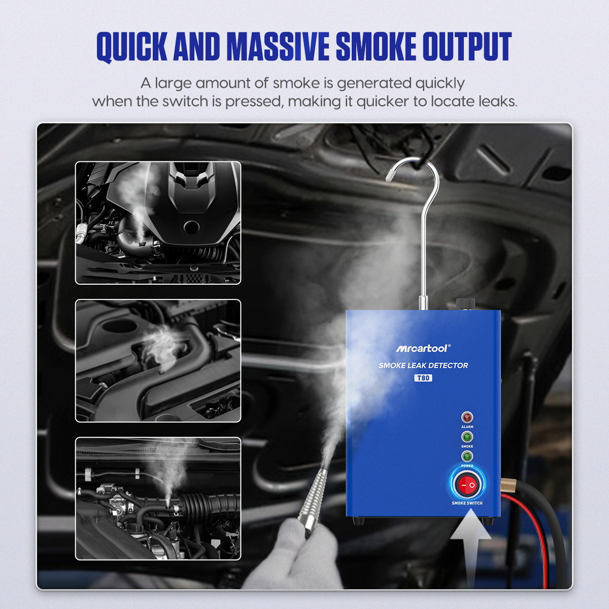 MR CARTOOL T80 Detector de Fug - Smoke Alarm Escape Light reseña y precio