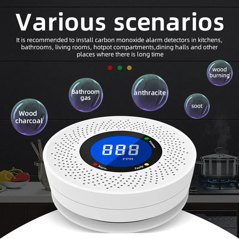 Detector de humo independiente - Carbon Monoxide Detector Combo reseña y precio