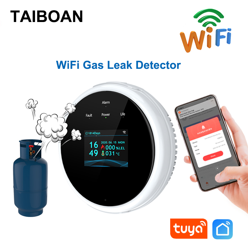TAIBOAN WiFi GAS LPG Sensor de - Smart Gas Leak Detector Lpg reseña y precio