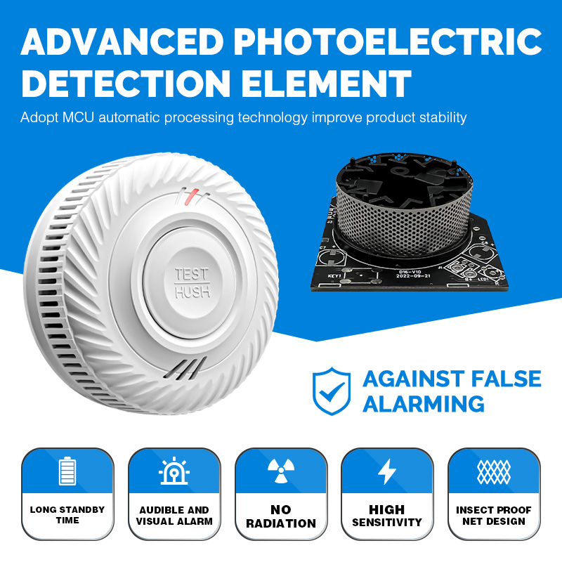 Detector de humo autónomo con  - Smoke Alarm 10 Year Battery reseña y precio