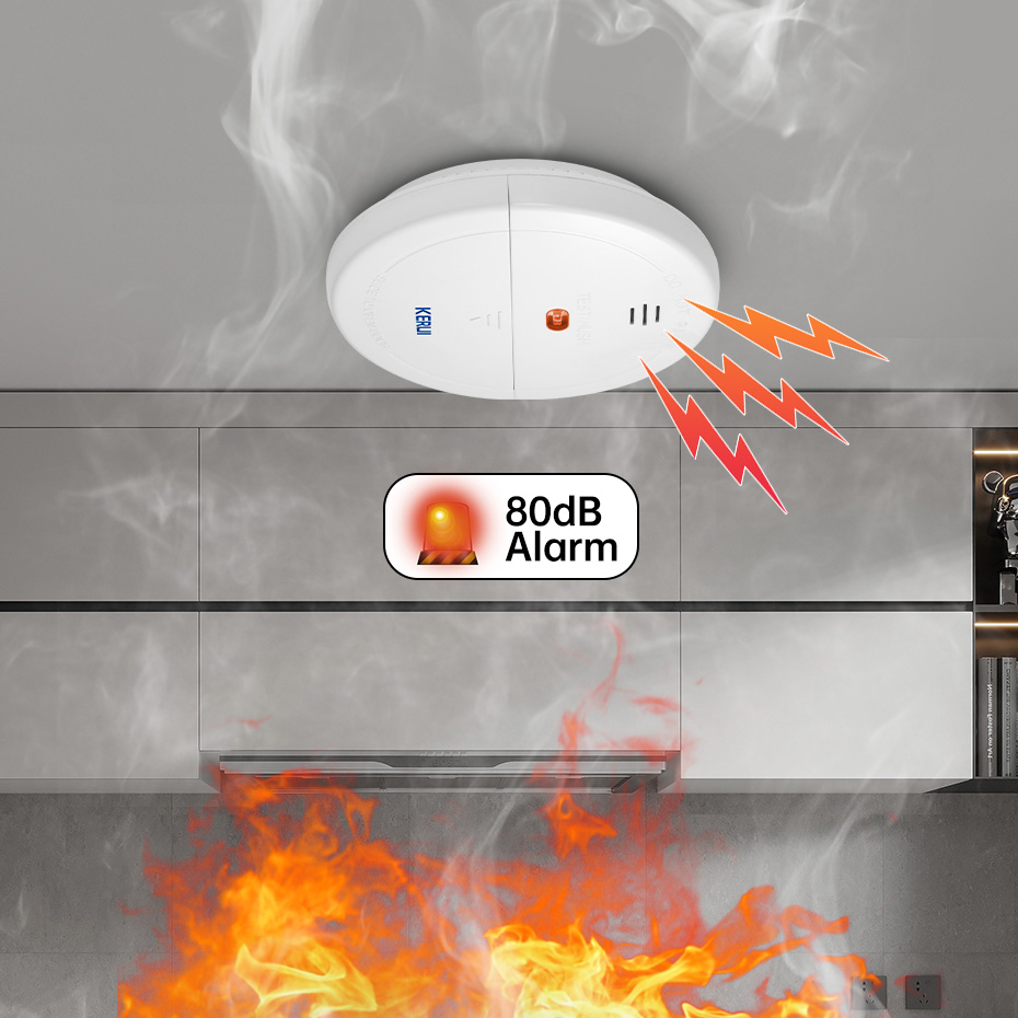 KERUI 5/10 Uds 433MHZ Detector - Smart Smoke Detector Wifi reseña y precio