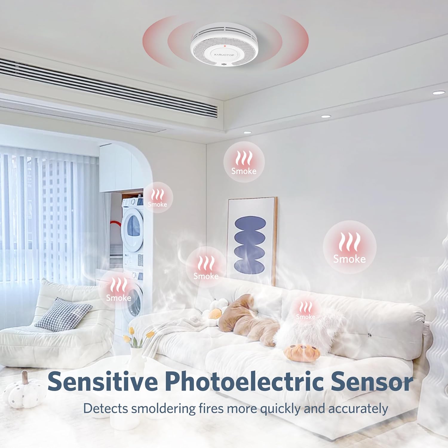 Alarma de humo interconecida i - Smoke Alarm 10 Year Battery reseña y precio