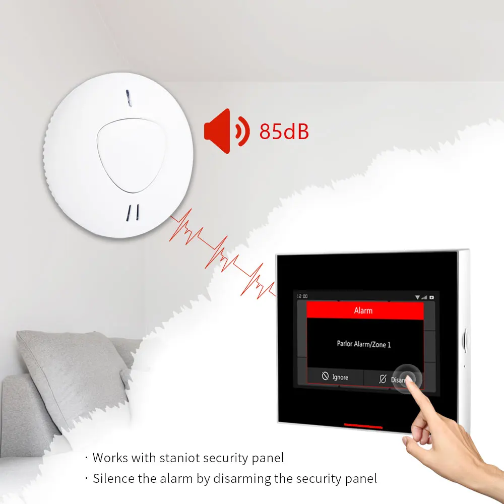 Detector de humo con batería d - Smoke Alarm 10 Year Battery reseña y precio