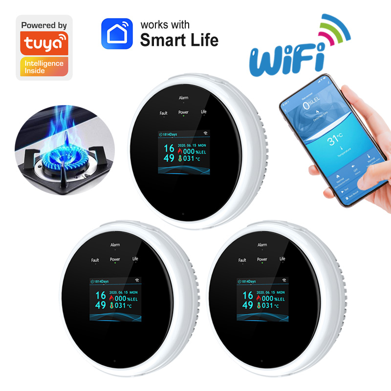 Tuya-Detector de Gas con WiFi  - Smart Gas Leak Detector Lpg reseña y precio