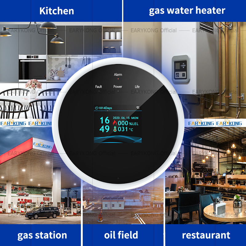 Tuya-Detector de Gas con WiFi  - Smart Gas Leak Detector Lpg reseña y precio