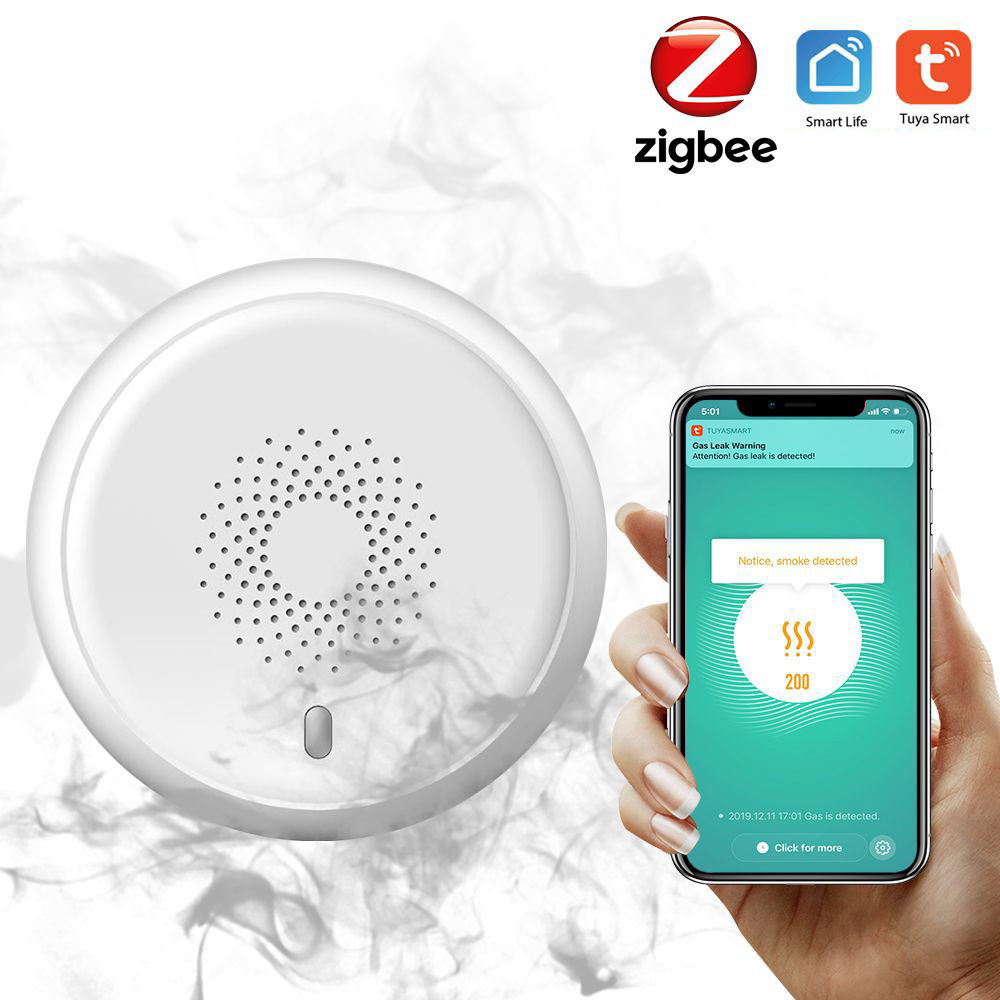 Detector de humo Zigbee, nuevo - Zigbee Smoke Sensor Tuya reseña y precio
