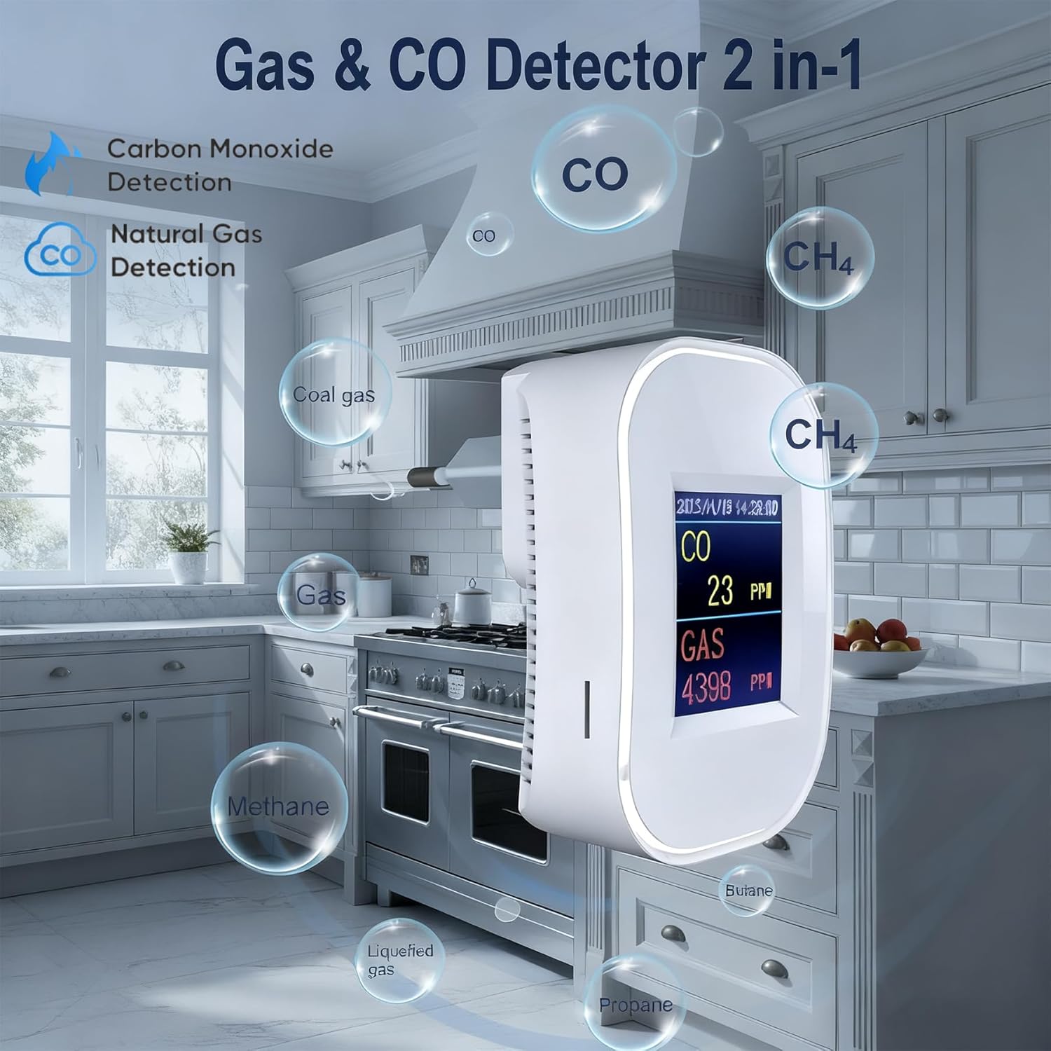 Tuya Smart Life-Detector de mo - Smart Gas Leak Detector Lpg reseña y precio