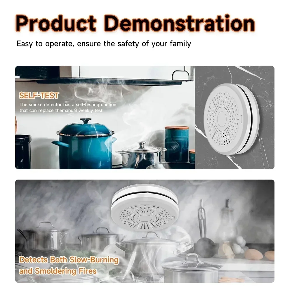 Alarma Inteligente ZigBee para - Zigbee Smoke Sensor Tuya reseña y precio