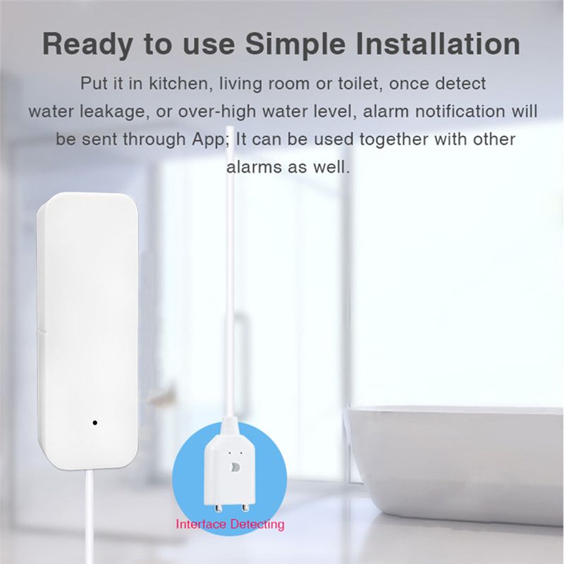 Alarma de Fugas de Agua Tuya W - Water Leak Detector Wifi Alarm reseña y precio