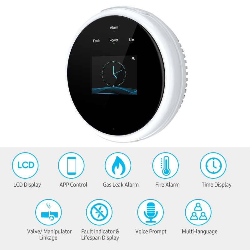 Detector de fugas de gas WiFi  - Smart Gas Leak Detector Lpg reseña y precio