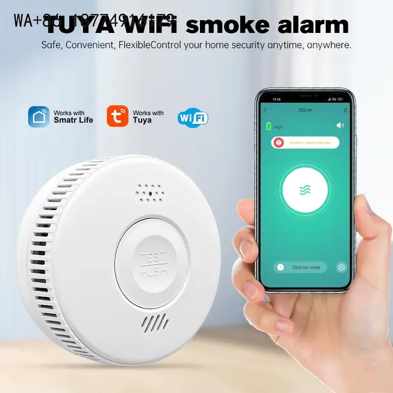 wmwmnu, fabricante original, d - Smart Smoke Detector Wifi reseña y precio
