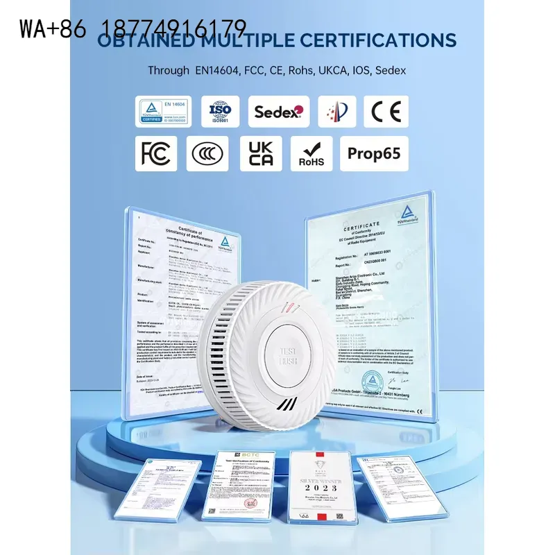 wmwmnu, fabricante original, d - Smart Smoke Detector Wifi reseña y precio