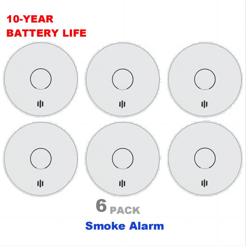 V-Come Alarmas de humo indepen - Smoke Alarm 10 Year Battery reseña y precio