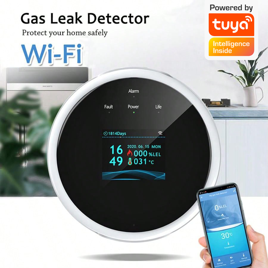 Sensor de alarma de gas WiFi 2 - Water Leak Detector Wifi Alarm reseña y precio