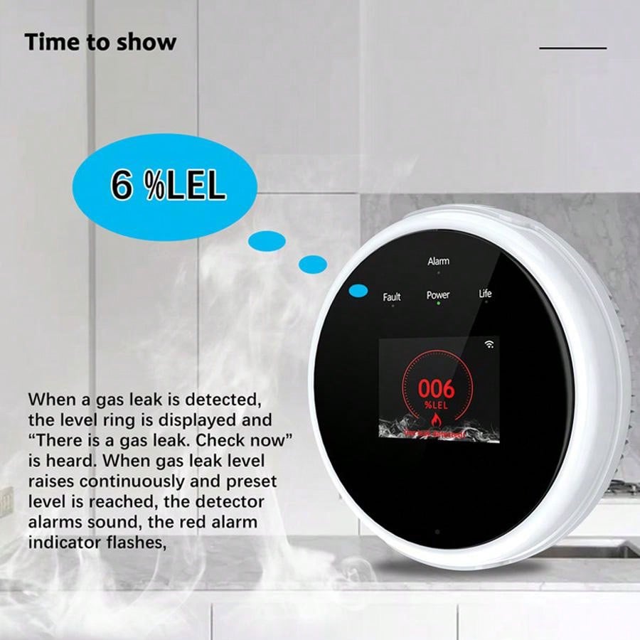 Sensor de alarma de gas WiFi 2 - Water Leak Detector Wifi Alarm reseña y precio