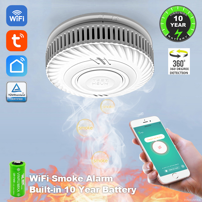 Detector de humo inteligente W - Smoke Alarm 10 Year Battery reseña y precio