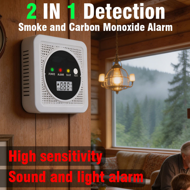 Detector de humo y monóxido de - Carbon Monoxide Detector Combo reseña y precio