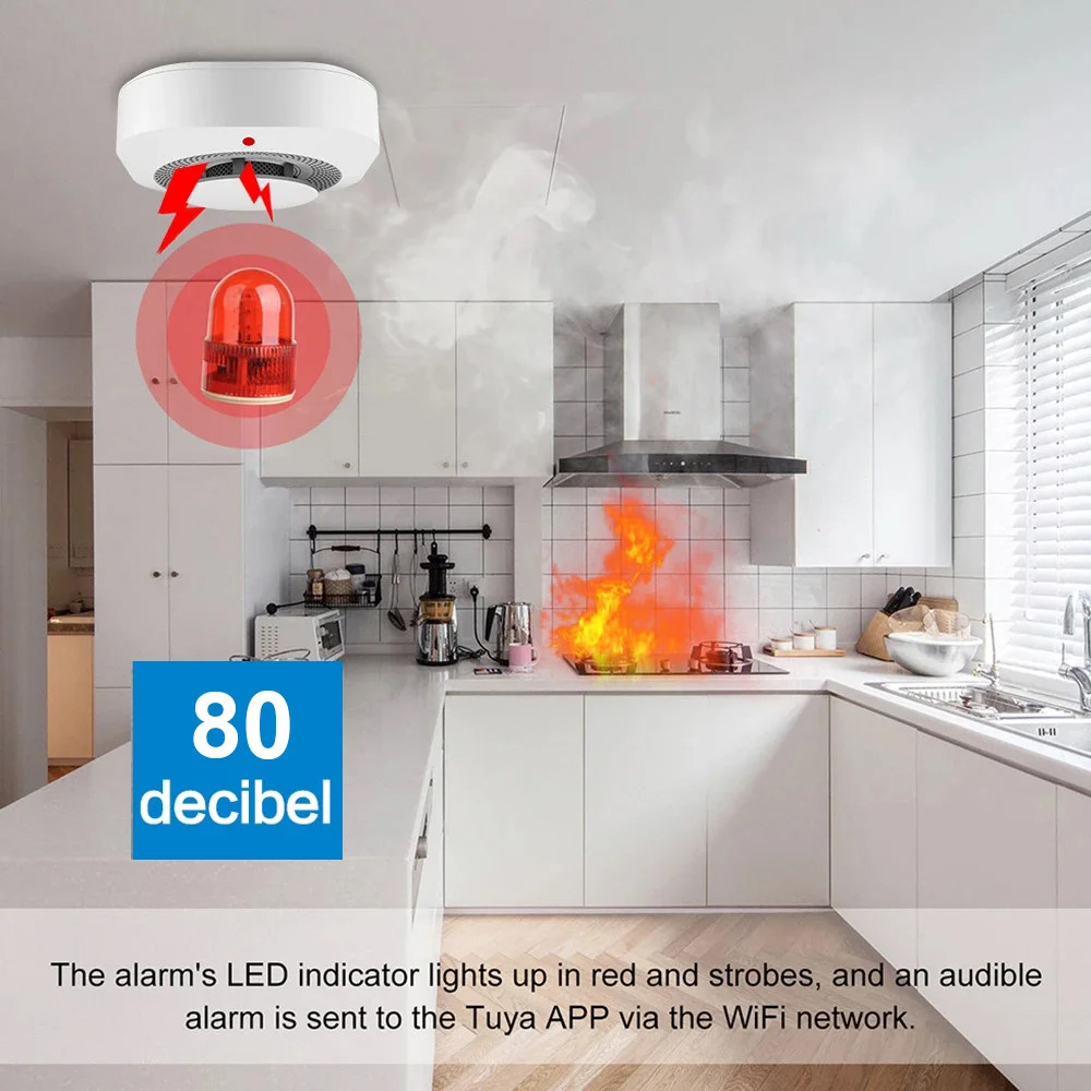 Detector de humo inteligente T - Zigbee Smoke Sensor Tuya reseña y precio
