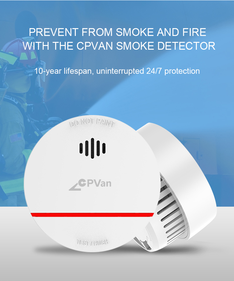 Detector de humo certificado C - Smoke Alarm 10 Year Battery reseña y precio