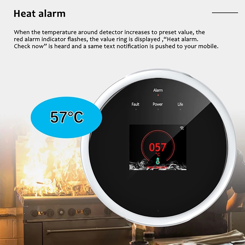 Tuya-Sensor de fugas de GAS y  - Smart Gas Leak Detector Lpg reseña y precio