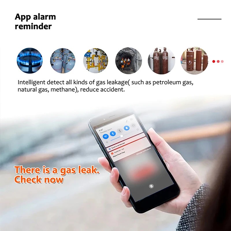 Tuya-Sensor de fugas de GAS y  - Smart Gas Leak Detector Lpg reseña y precio