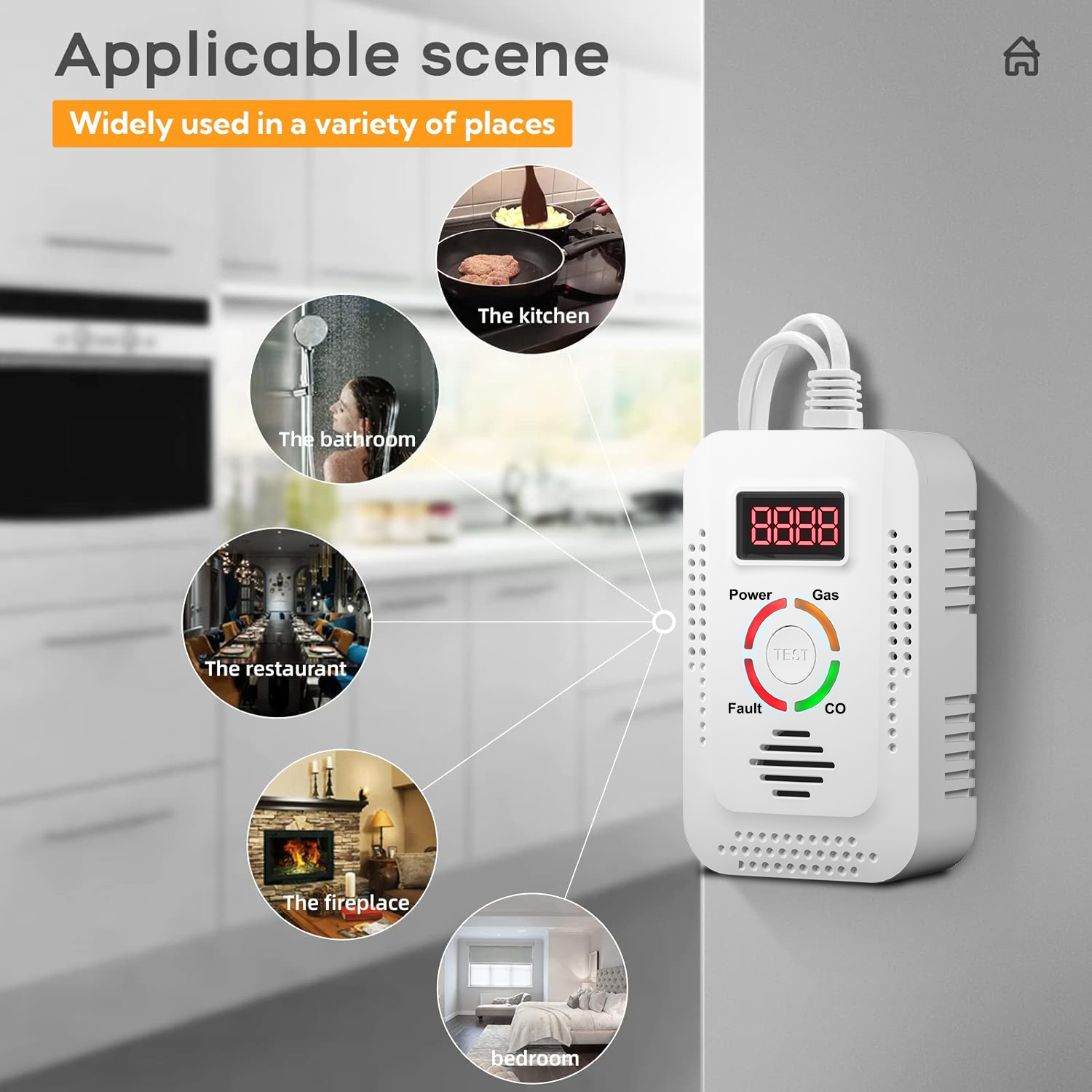Detector de Gas Natural 2 en 1 - Carbon Monoxide Detector Combo reseña y precio