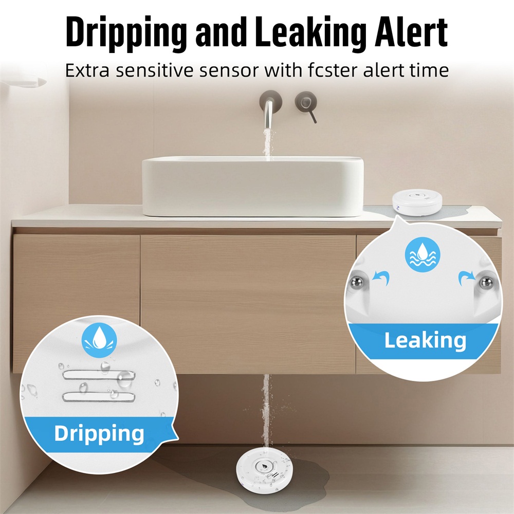 Alarma de Fuga de Agua WiFi Tu - Water Leak Detector Wifi Alarm reseña y precio