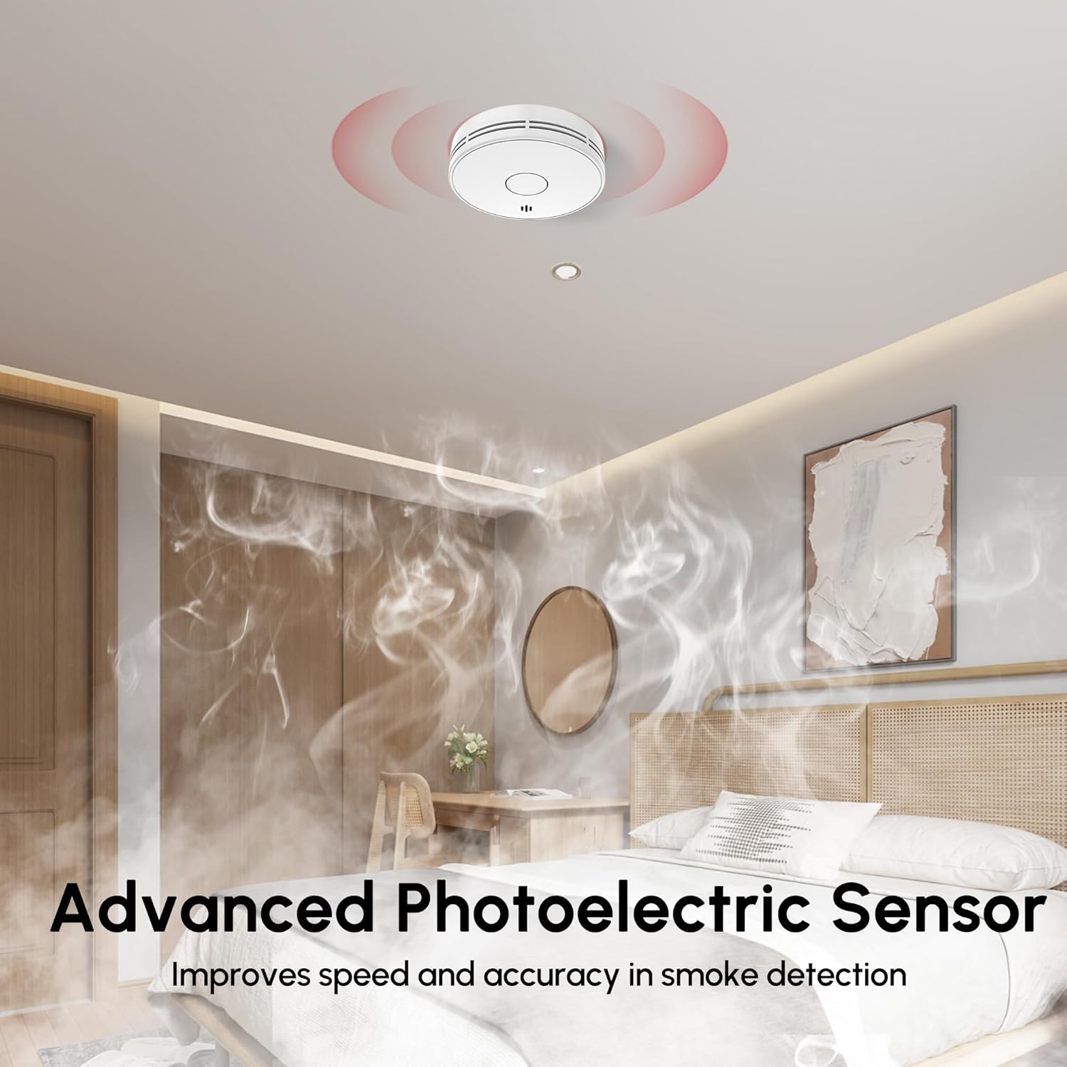 Alarma de humo para el hogar,  - Smoke Alarm 10 Year Battery reseña y precio