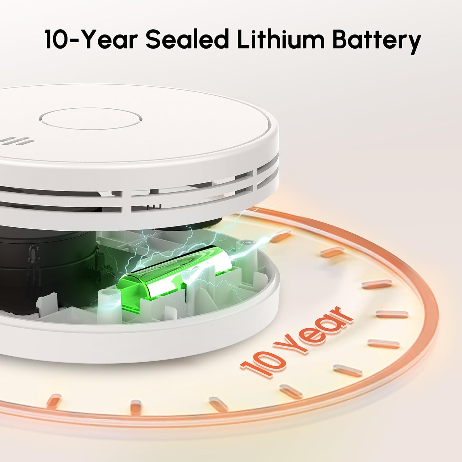 Alarma de humo para el hogar,  - Smoke Alarm 10 Year Battery reseña y precio