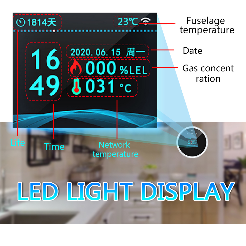 Tuya Wifi fugas con función de - Smart Gas Leak Detector Lpg reseña y precio