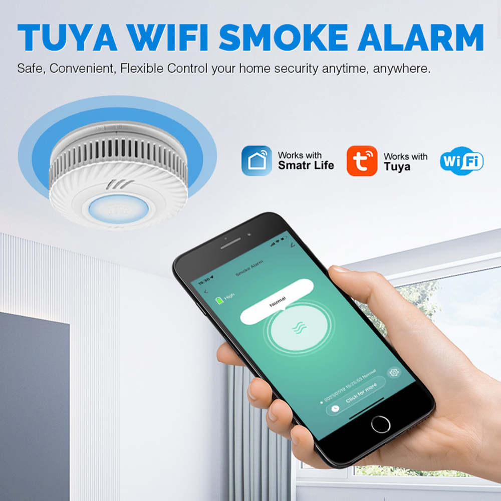 Detector de Humo WiFi LELLKI,  - Smart Smoke Detector Wifi reseña y precio